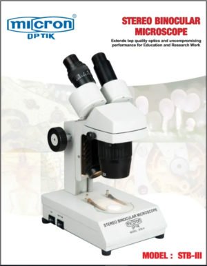Inclined Stereo Microscope with Turret Type Dual Objectives  (with Dual Light)